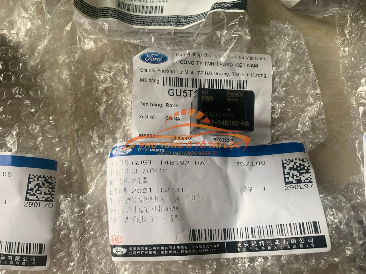 Rơ le 5 Chân Ford Ecosport 2014 – 2020 – GU5T14B192GA
