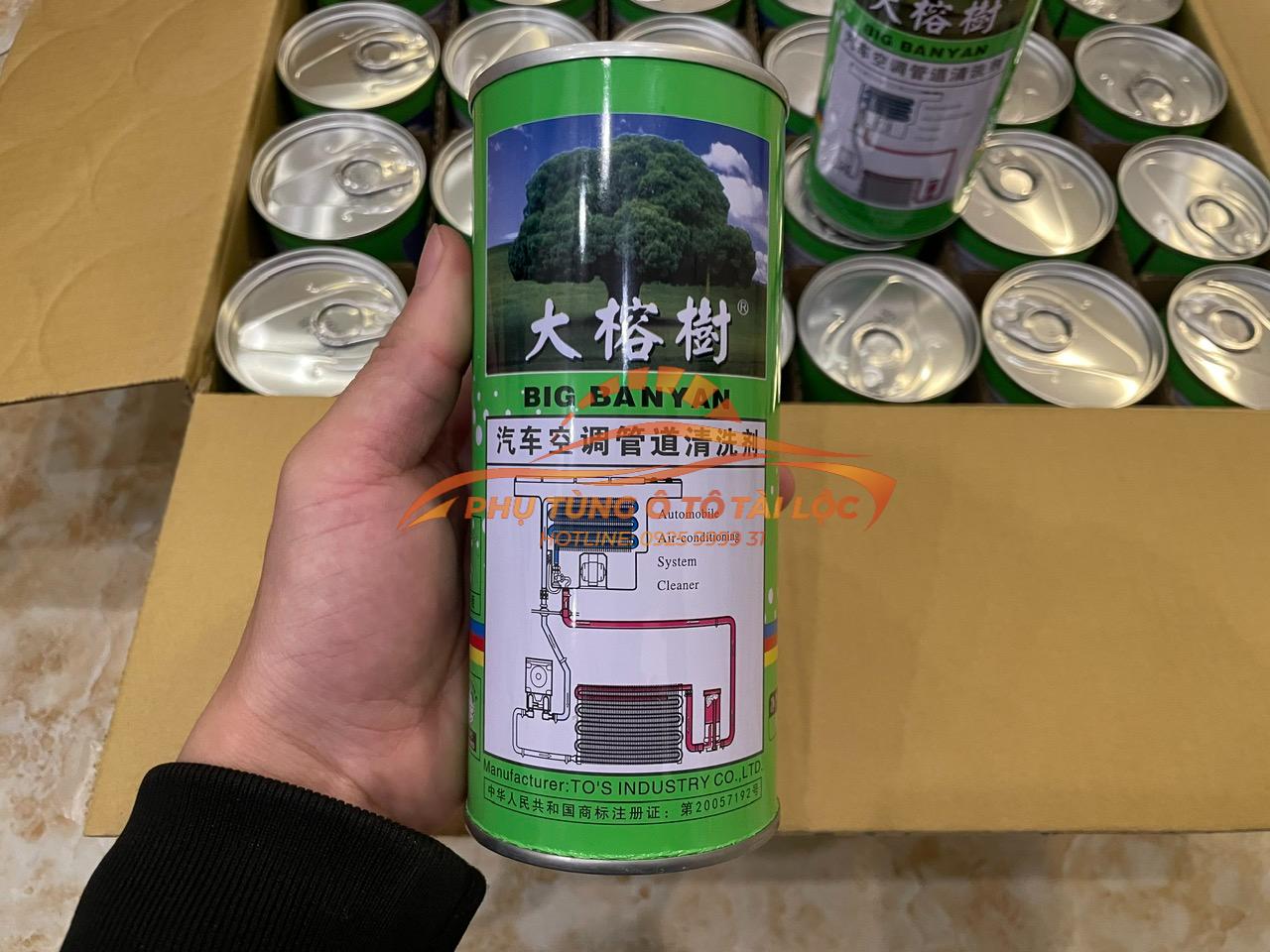 Nước súc rửa dàn lạnh BIG BANYAN điều hòa ô tô