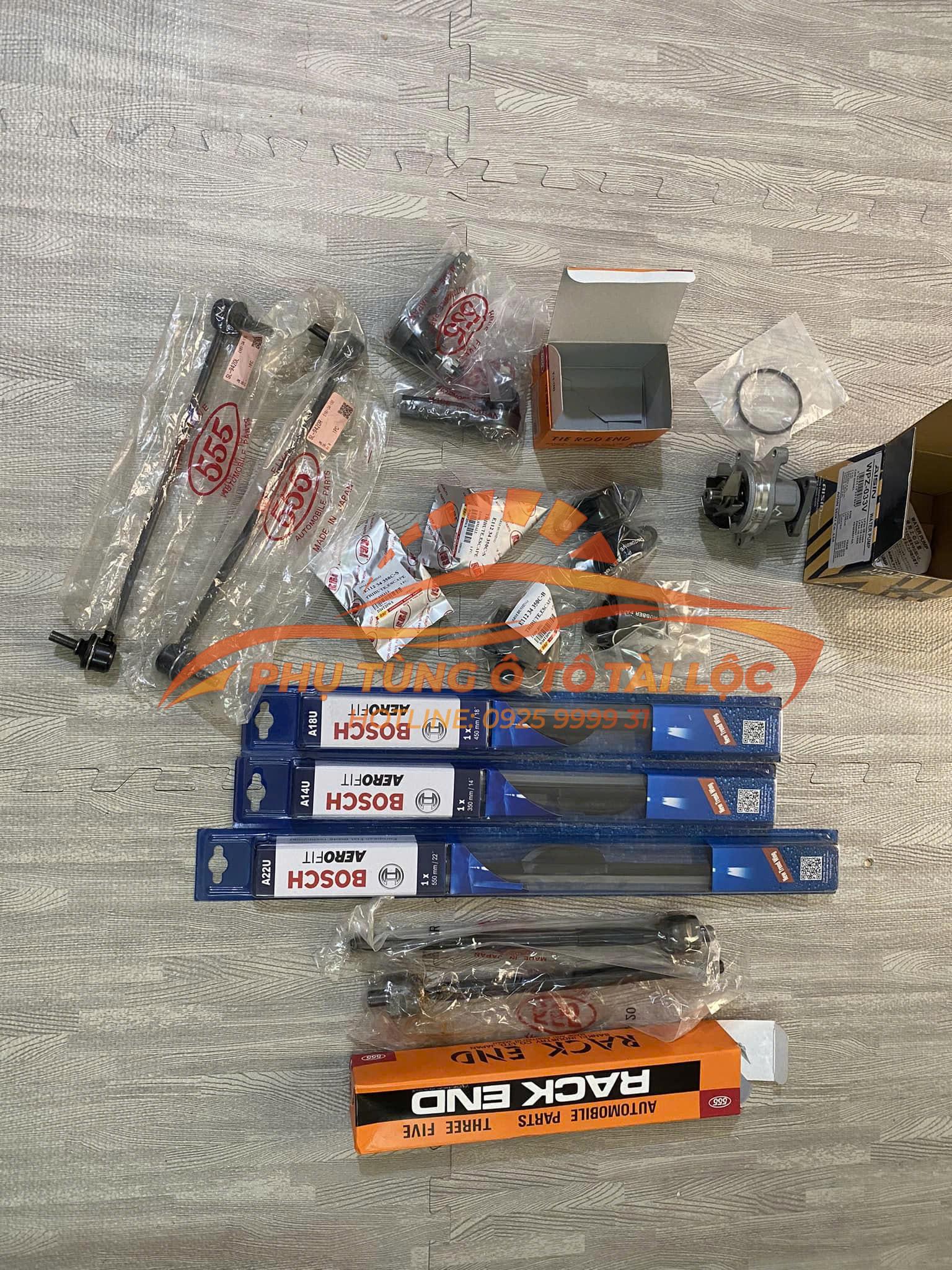 Rotuyn lái ngoài Rotuyn lái trong Rotuyn cân bằng trước Bơm nước Chổi gạt mưa Cao su càng A Ford Escape 2006-2013 – E11232280 / E11232240