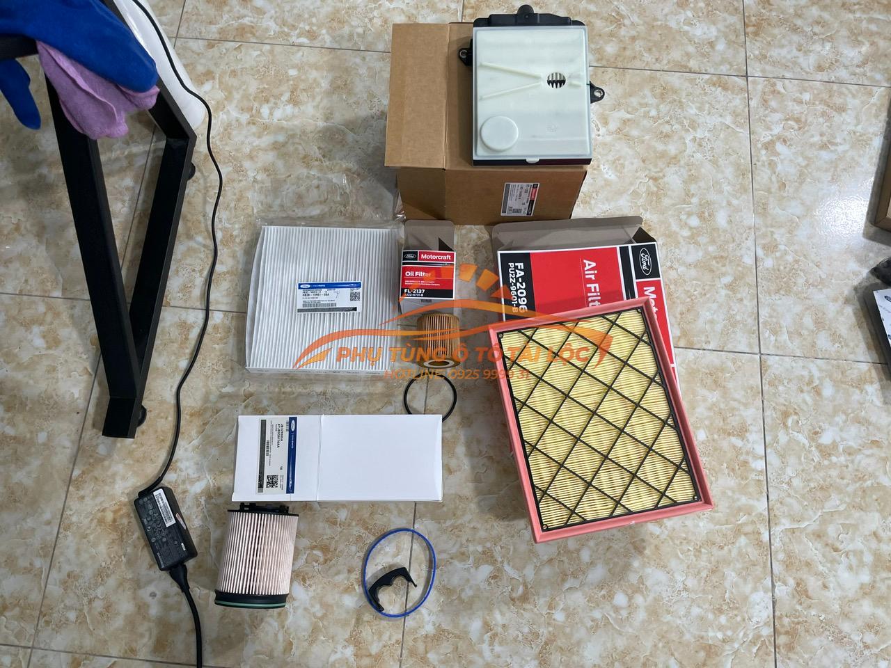 Lọc gió động cơ Ford Lọc gió điều hòa Ford Lọc dầu hộp số Ford Lọc dầu động cơ Ford Lọc nhiên liệu Ford Ranger 2.0 2018-2021 Ford Everest 2018 Chính Hãng - EB3G9601AA / HB3Z19N619B / L1MZ7A098A / JU2Z6731A / JB3Z9365C - Phụ Tùng Tài Lộc