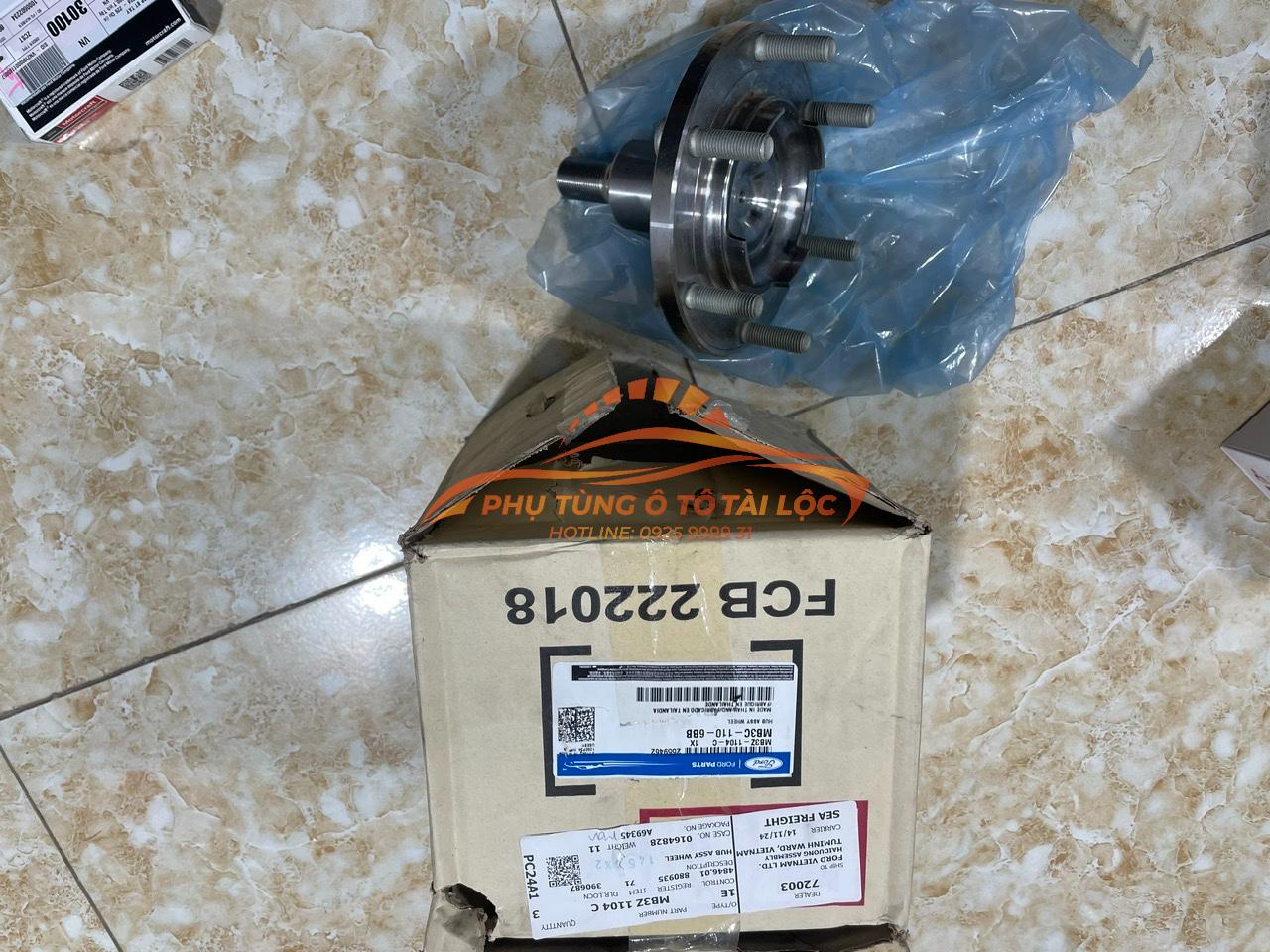 Trục moay ơ Ford Ranger 2022-2026 trước - MB3Z1104B / MB3Z1104C / MB3C1106BBFord Ranger 2022-2026 trước