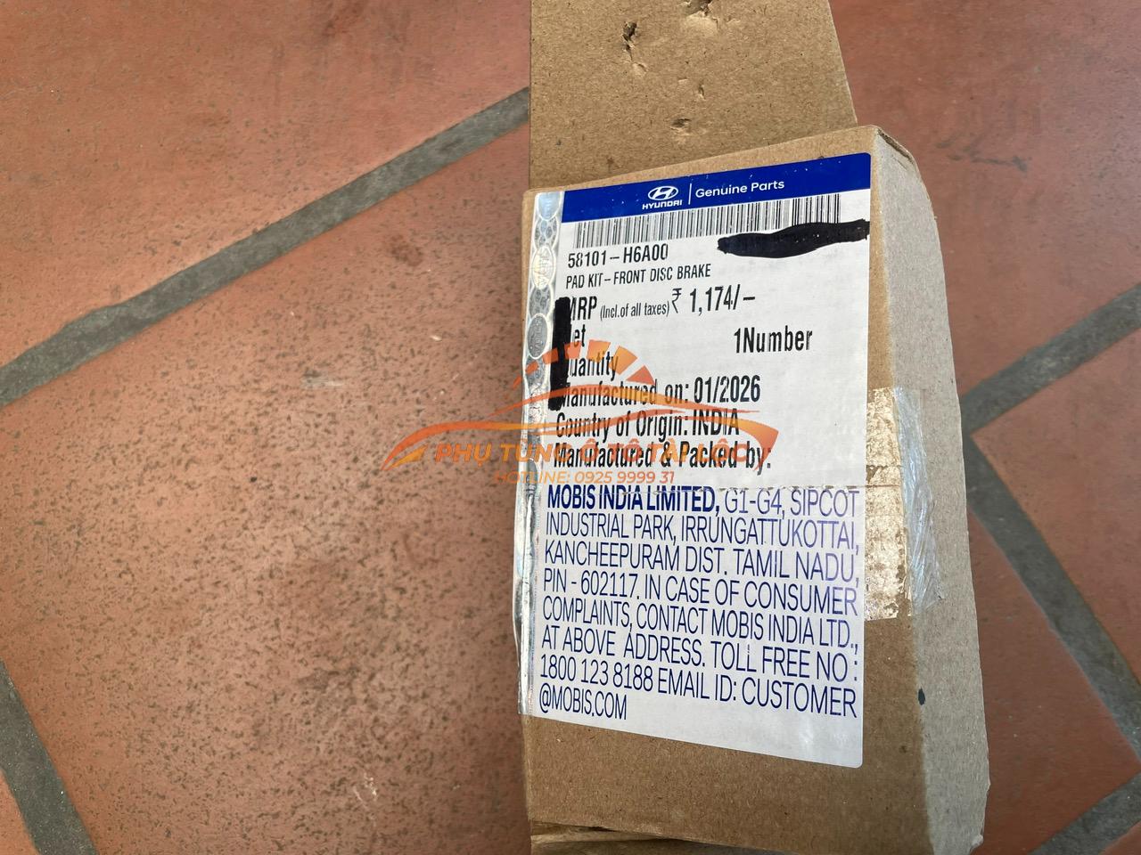 Má phanh trước Hyundai Accent 2011-2023 - 58101H6A00 - Phụ Tùng Tài Lộc - Ảnh 2
