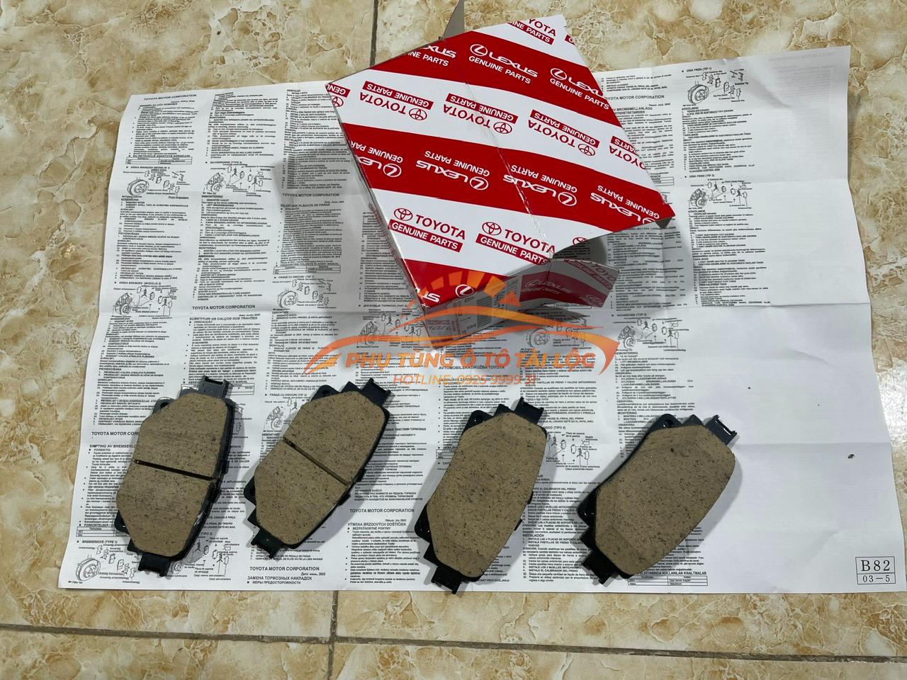 Má phanh sau Toyota Veloz Cross 2019-2024 - 04466F4020 / 04466B1010 - Phụ Tùng Tài Lộc - Ảnh 4