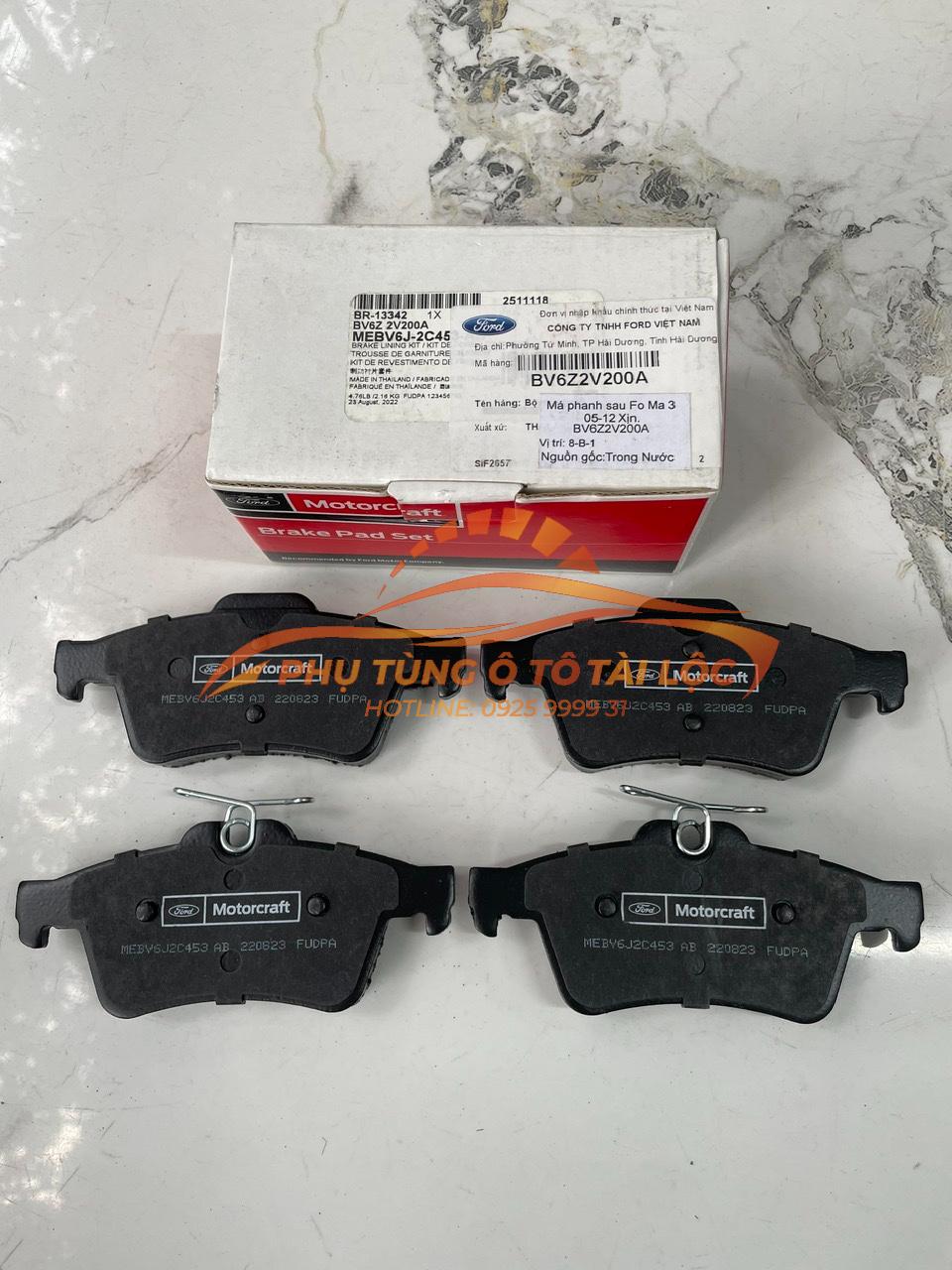 Má phanh sau Ford Focus 2005-2019 BV6Z2V200A / MEBV6J2C453AA / 3M512M008AC - Phụ Tùng Tài Lộc