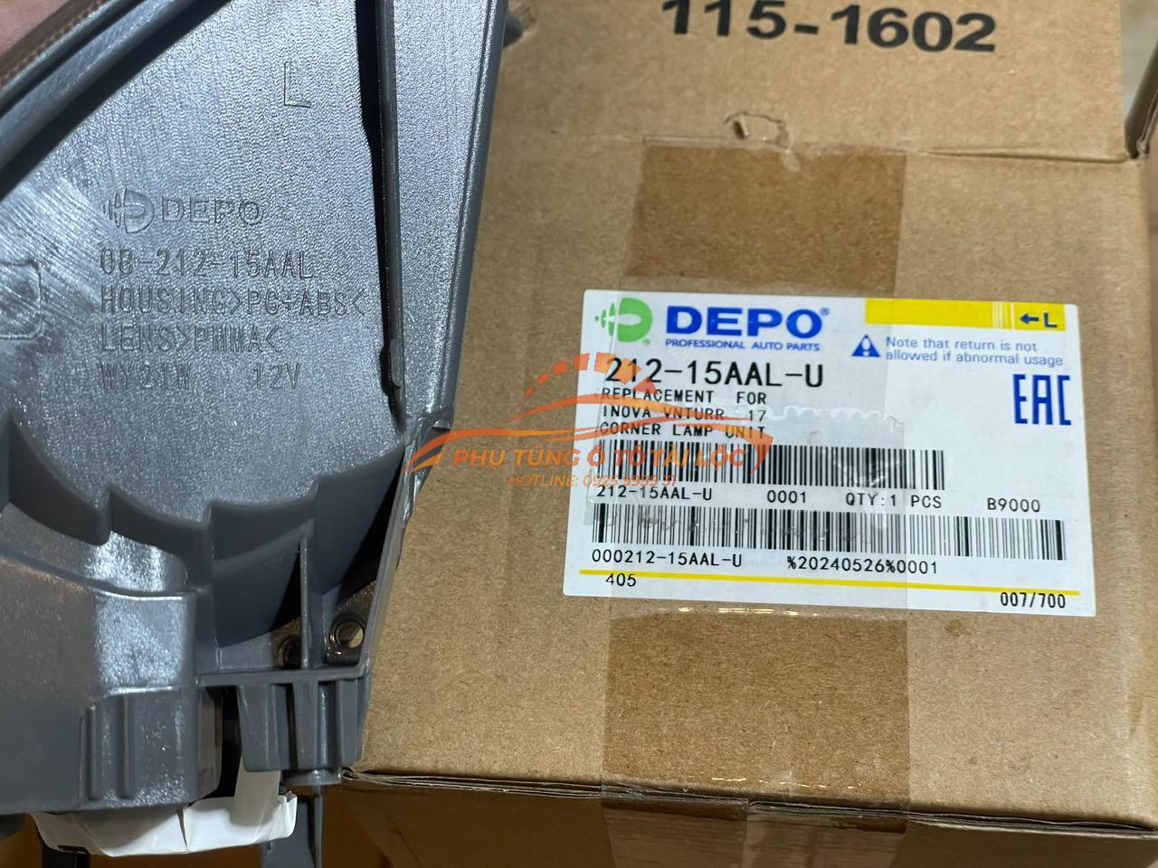 Đèn xi nhan cản trước Toyota Innova 2016-2020 815200K010